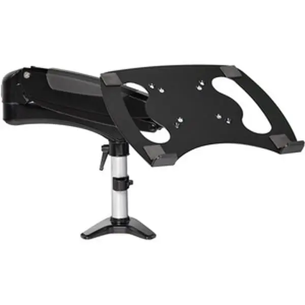 Startech ARMUNONB1 Desk Mount Laptop Arm - Full Motion Articulating Flexible Stand with Cable Management, Pivot, Tilt, Adjustable Viewing Angle, 75x75 VESA, for Laptops or 34 in. Monitors