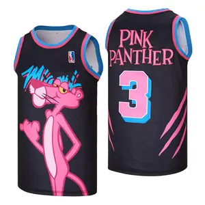 Men's #3 Panther Basketball Jersey,90s Hip Hop Clothing Fashion Fan Jersys for Party,Stitched S-2XL,Gift for Game Day