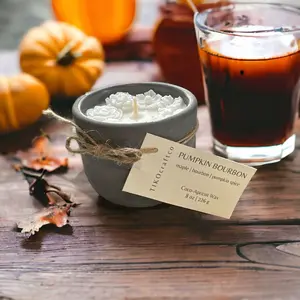 Pumpkin Bourbon 8oz Fall Candle Gift
