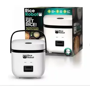 Rice Robot, Ceramic Nonstick Rice Cooker, Makes 4 ½ Cups