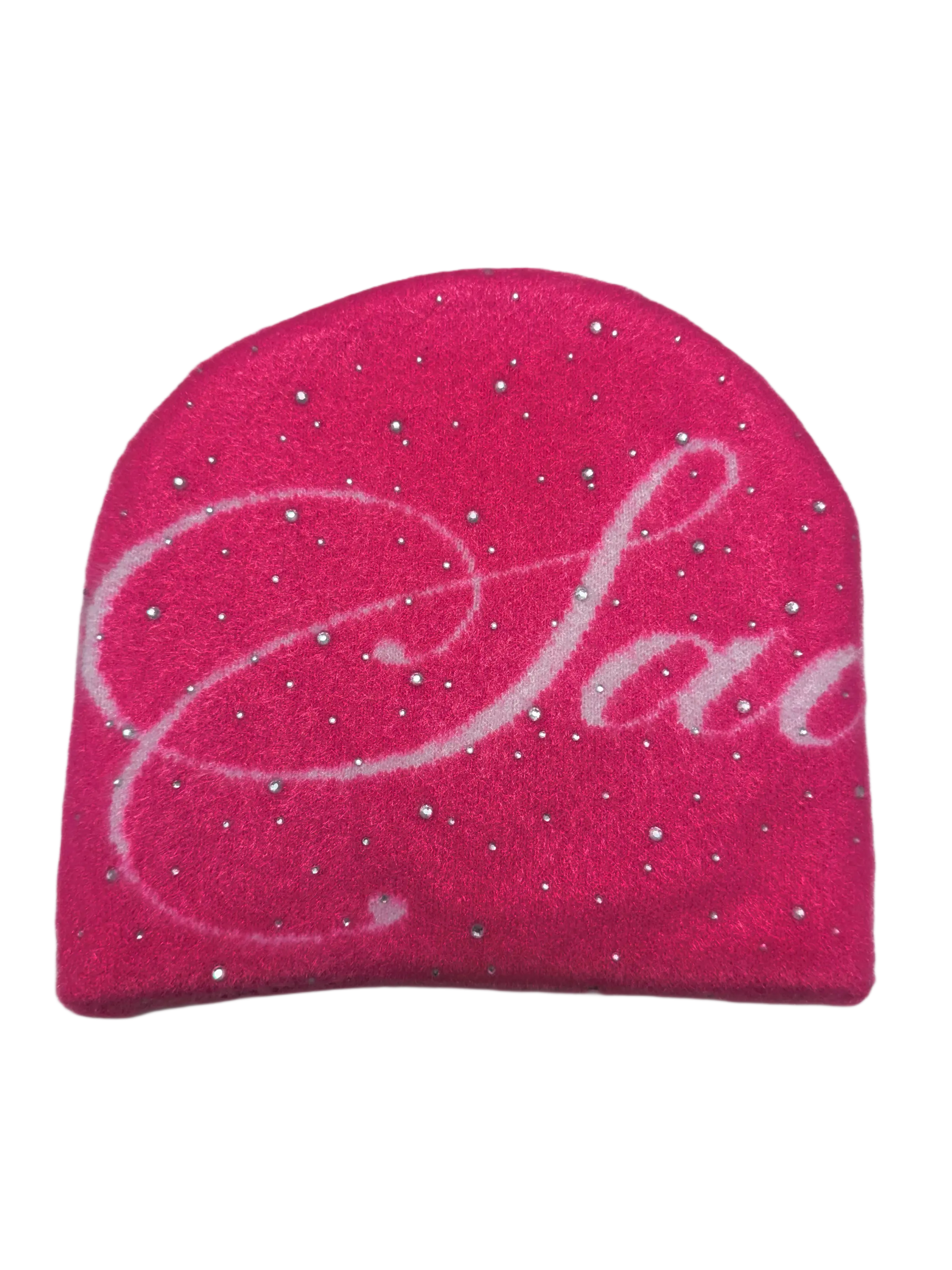 Saddity Supreme Beanie - Pink Glittered Hat with Sparkling Details for Stylish Warmth