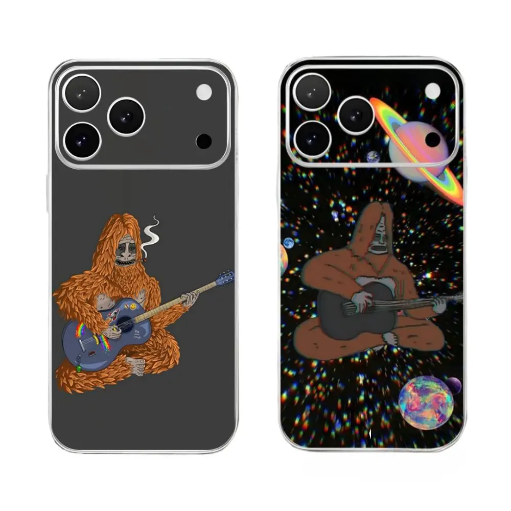 Sassy The Sasquatch Phone Cases For iPhone 17 16 15 14 13 12 11 Promax Pro Air Plus Transparent Clear Shockproof Protective Cover