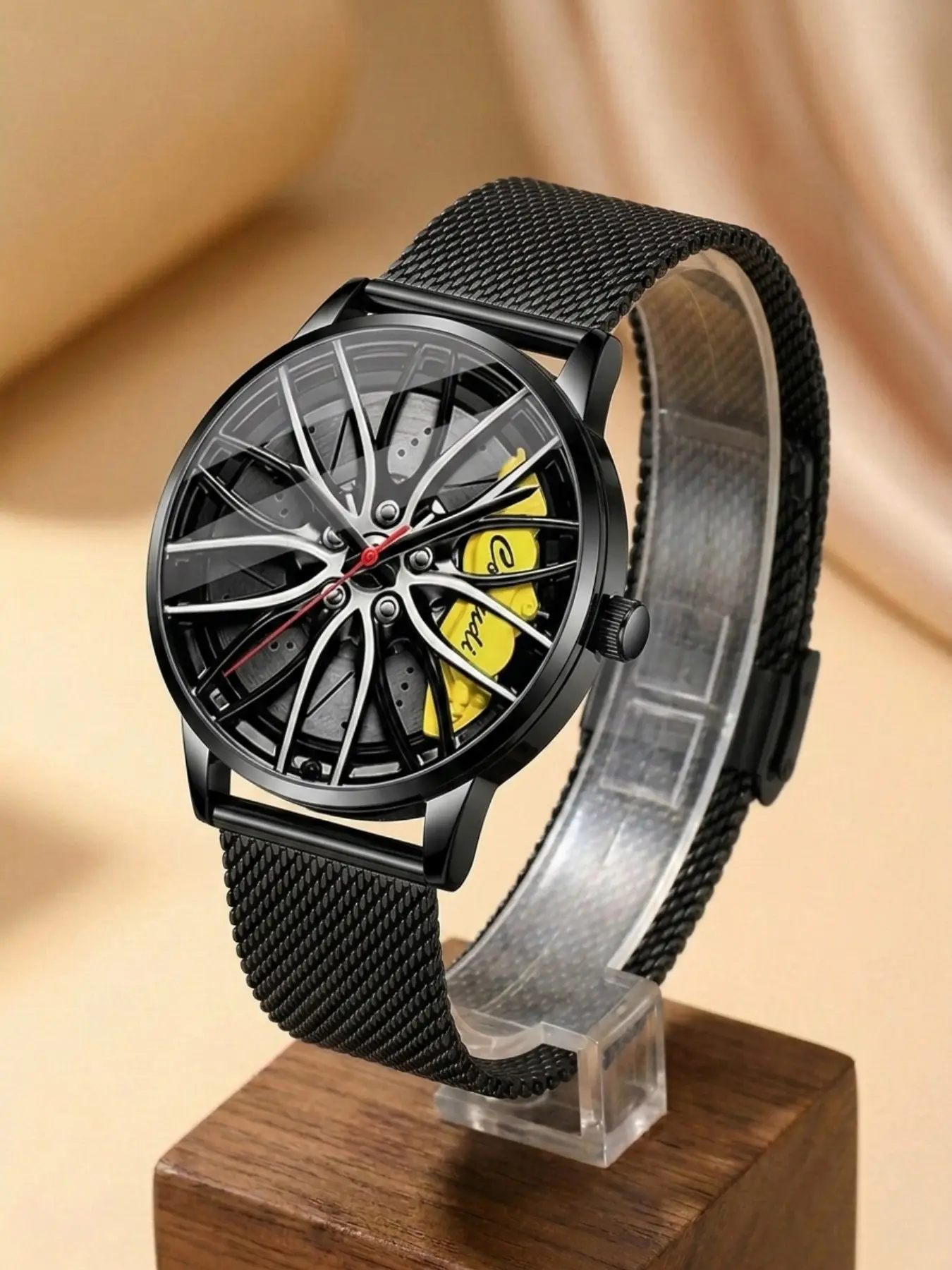 A new men's car wheel, brake disc, student sports caliper, watch, Analog Watch, high-end waterproof, personalized, trendy quartz watch