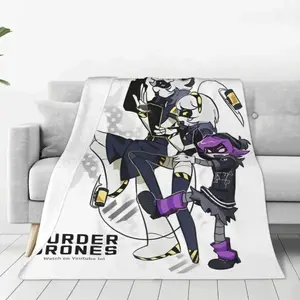 Robot Murder Drones V-bayingimg Blanket Quality Warm Soft Bedding Throws Winter Airplane Travel Couch Bed Aesthetic Bedspread