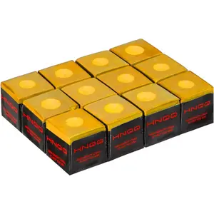 12-Pack of Pool Cue Chalks Billiard Pool Table Accessories for Home Tournament Use Billiards Pool Stick Chalk 7 Colors Available
