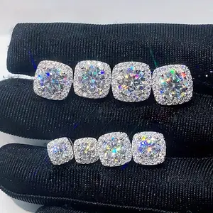 【Must be】2026 New Arrivals & Fresh Design  S925 Silver Premium Moissanite Stud Earrings -0.3ct/0.5ct/1ct/2ct Options | Elegant Timeless Ear Jewelry Gift for Men & Women | Genuine Certificate of Authenticity |Black Friday Gift | Gender-neutral