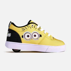 Minions Ezzential Yellow Sneakers with Character Design, Closed Lacing, and White Laces