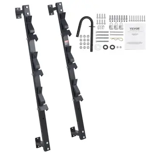 VEVOR Trimmer Rack,  3 Place Weeder Trimmer Rack, Trim Holder Trailer Rack with Zinc Alloy Password Lock, Wall-mounted or Mount on Enclosed Trailer Landscape Weed Eater, Pair