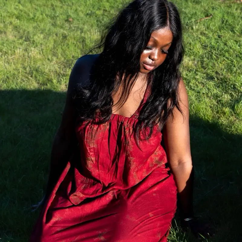 Red Karas Kenyan Backless Dera - Kenyan Hand Made
