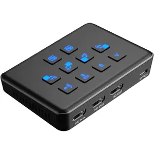 Dual HDMI Capture Card with Stream Switcher, Stream and Record in 1080p60 Video Capture Card for Gaming Live Streaming Video Recorder on Xbox Series X/S, PS5/PS4/Pro, OBS and PC/Mac