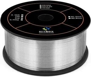 HITBOX Flux Core Welding Wire .030, E71T-GS Mig Welding Wire 2.2 Pound Spool Gasless Mild Carbon Steel Compatible With Lincoln Miller Forney Harbor Welder