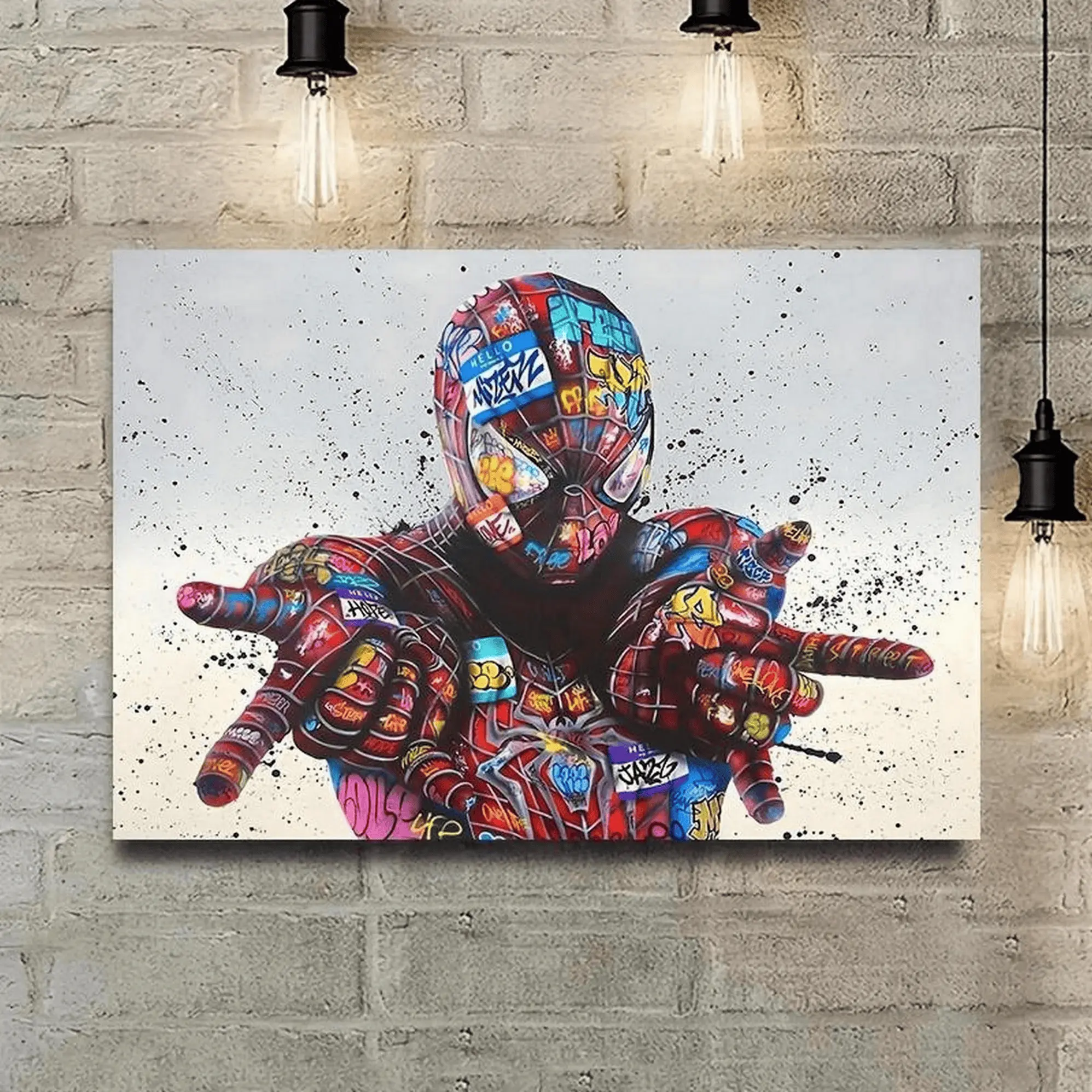 Christmas gift-1pc Superhero Poster Painting Poster-Ideal Gift for Bedroom, Living Room, Corridor, Room Decoration, Artistic Wall Art Ornaments Print Photo Unframed
