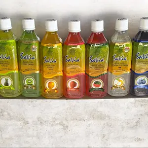 Savia Aloe Flavored Water - Pineapple, Mango, strawberry,Blueberry, pomegranate, pear  and Kiwi - Natural Flavors -Beverage, Fruit,