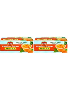DEL MONTE Mandarin Oranges FRUIT CUP Snacks, in 100% Juice, 12 Pack, 4 oz