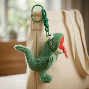 Plush Lizard Stuffed Animal with Magnetic Tongue & Sound – 5.5" Hanging Plush Toy, Interactive Gifts , Adorable Soft Lizard with Sound Maker, Car Seat Hanging Decor