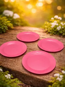 Set of 4 Pink plates
