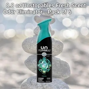Febreze 1005066 8.8 oz Unstopables Fresh Scent Odor Eliminator - Pack of 6
