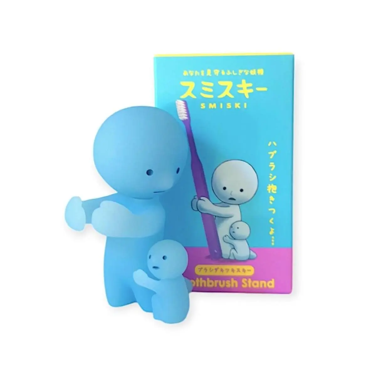 **Glow-in-the-Dark Mini Toothbrush Stand Figure – Kawaii Blind Box Collectible Desk Decor for Bathroom, Office, Yoga & Gym Lovers