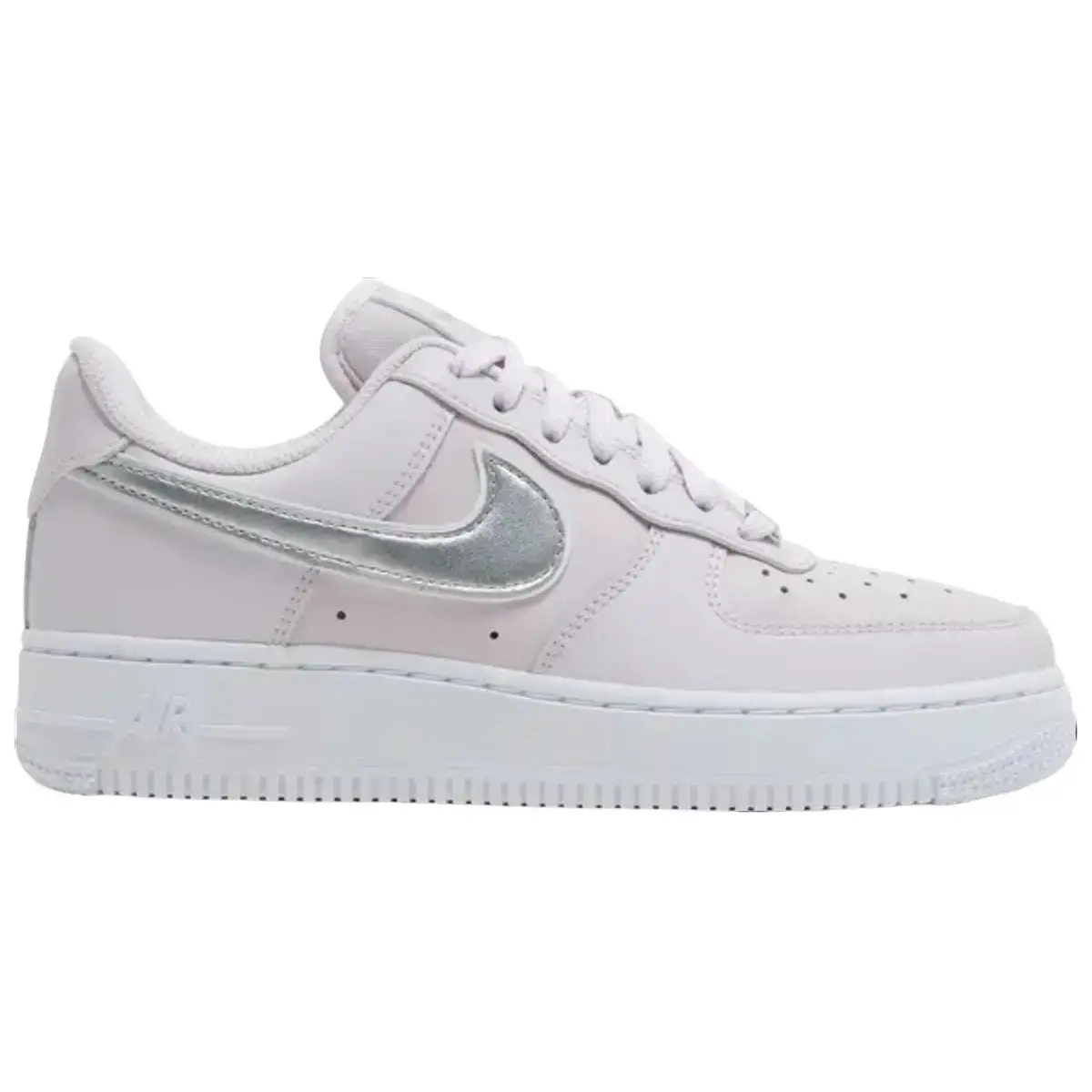 Nike Air Force 1 Low Light Lilac Silver Women's Fashion Shoes New