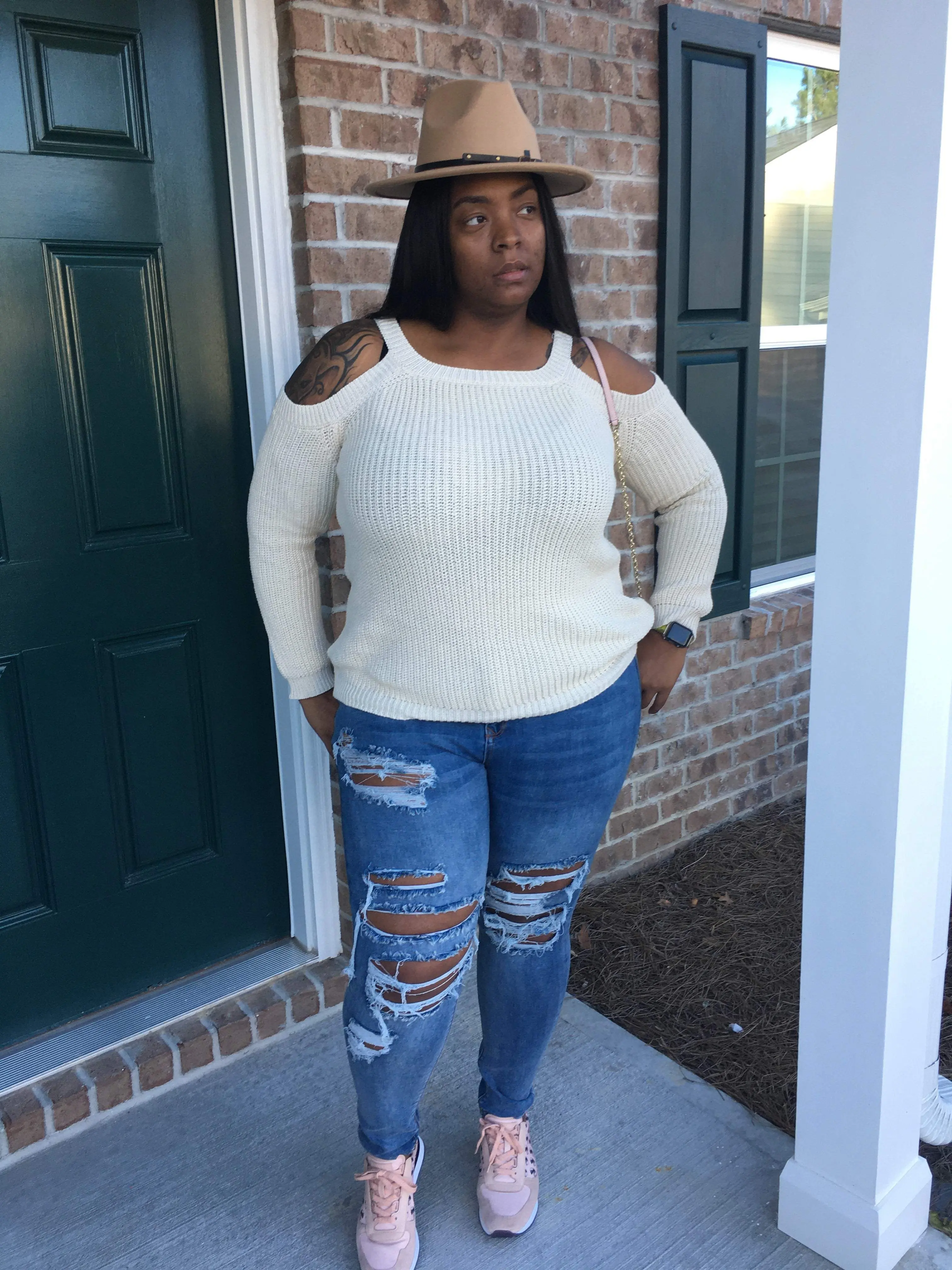 Cold Shoulder Sweater