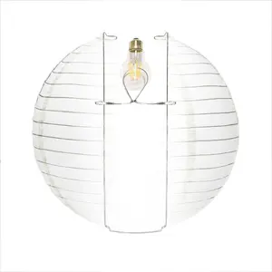 12 Inch Hang On Bulb Wire Frame Expanders for Paper Lanterns - Pack of 6