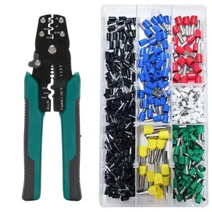 450Pcs E0508/E1508/E2508 Crimp Terminals | Pre-Insulated Ring Connectors for Electrical Wiring & Industrial Use​