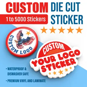 Custom Logo Vinyl Stickers: Die Cut, Water-Resistant Personalized Waterproof Decals