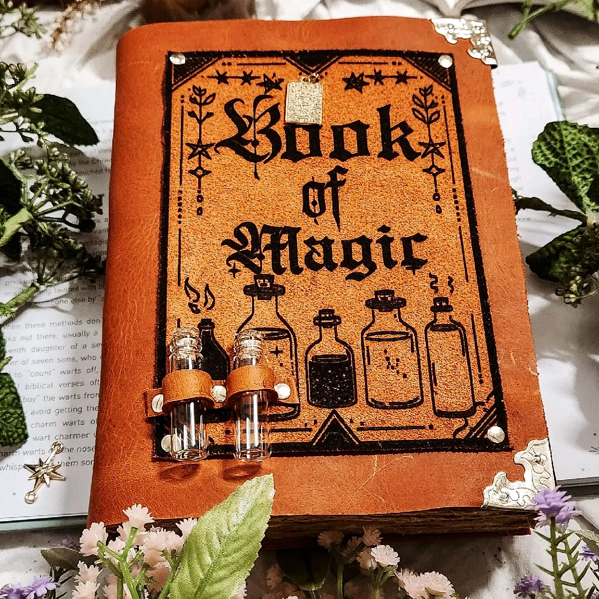 Book of Magic leather journal Book of Magic leather journal