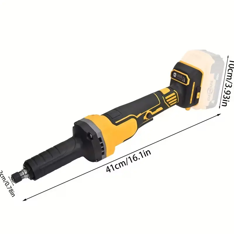 DEWALT Compatible 20V Cordless Angle Grinder Power Tool - Brushless Motor, 11000 RPM, 1/4 Precision Chuck, Compact Variable-Speed Design, Efficient Performance, for Metal Grinding, Rust Removal, Father’s Day Gift, Cordless Angle Grinders