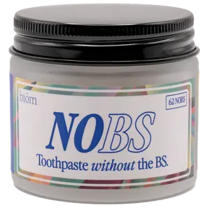 NOBS Toothpaste Tablets - Nano Hydroxyapatite, Fluoride Free, Plastic Free, Eco & Travel Friendly - Remineralize with NHA