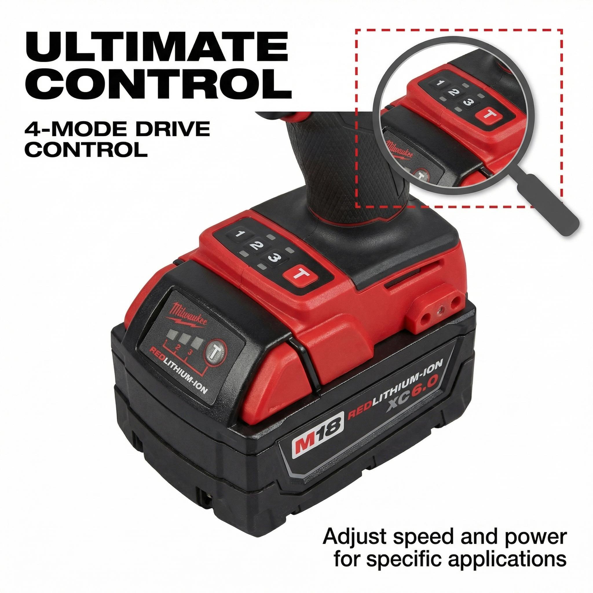 Milwaukee M18 FID3 18V Impact Driver  With Battery Charger for Mechanical Electric Wrench High Efficiency Torque Cordless Lithium Nailer Kit