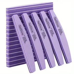 2/5/10PCS Professional Double-sided Nail File Block Colorful Sponge Nail Polish Buffing Sanding Buffer Strip Polishing Pedicure Manicure Tools Accessories Nail Art Tools Flawless Nail Care