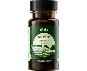 Serene Herbs 17-in-1 Sea Moss Capsules with Irish Seamoss, Black Seed Oil, Ashwagandha, Turmeric & Bladderwrack - Advanced Immunity, Energy & Gut Support - Natural Herbal Supplement - 60 Count Healthcare