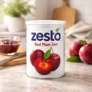 Zesto Red Plum Jam - Rich Flavor Fruit Spread for Toast & Desserts