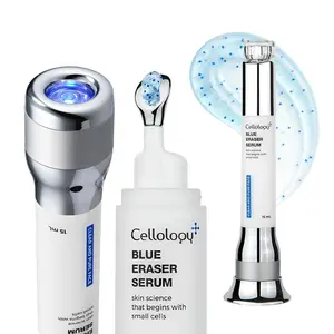 Cellology Blue Eraser Serum with Cooling LED Applicator, Tea Tree Calming Serum for Oily Skin & Sensitive Skin, Korean Skincare 0.50 fl oz