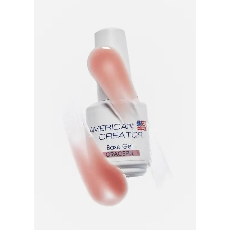 GRACEFUL American Creator Base Gel, 15ml Gel Nail Polish, Gel Nails At Home, Glossy Nails