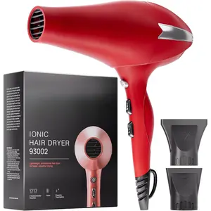 Ionic Hair Dryer for Salon - 2200W  Blow Dryer - Lightweight Travel for Normal & Curly Hair Includes Volume Styling Nozzle
