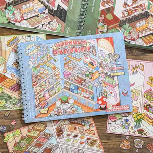 25 Sheets/book Scene Stickers, Shelf Organizer Series Stickers, Perfect for Holiday Birthday Gifts, Creative Decoration Supplies, Decorative Stickers, Scrapbook Accessories