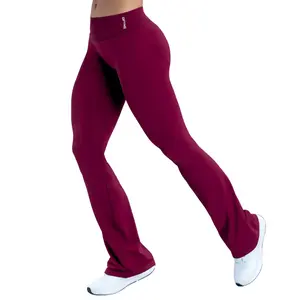 DFYNE Impact Flares - Seamless contouring design with butt-lifting effect; women's sports bell-bottom Pants suitable for yoga, fitness training, cycling, hiking, running, various sports, and outdoor leisure.