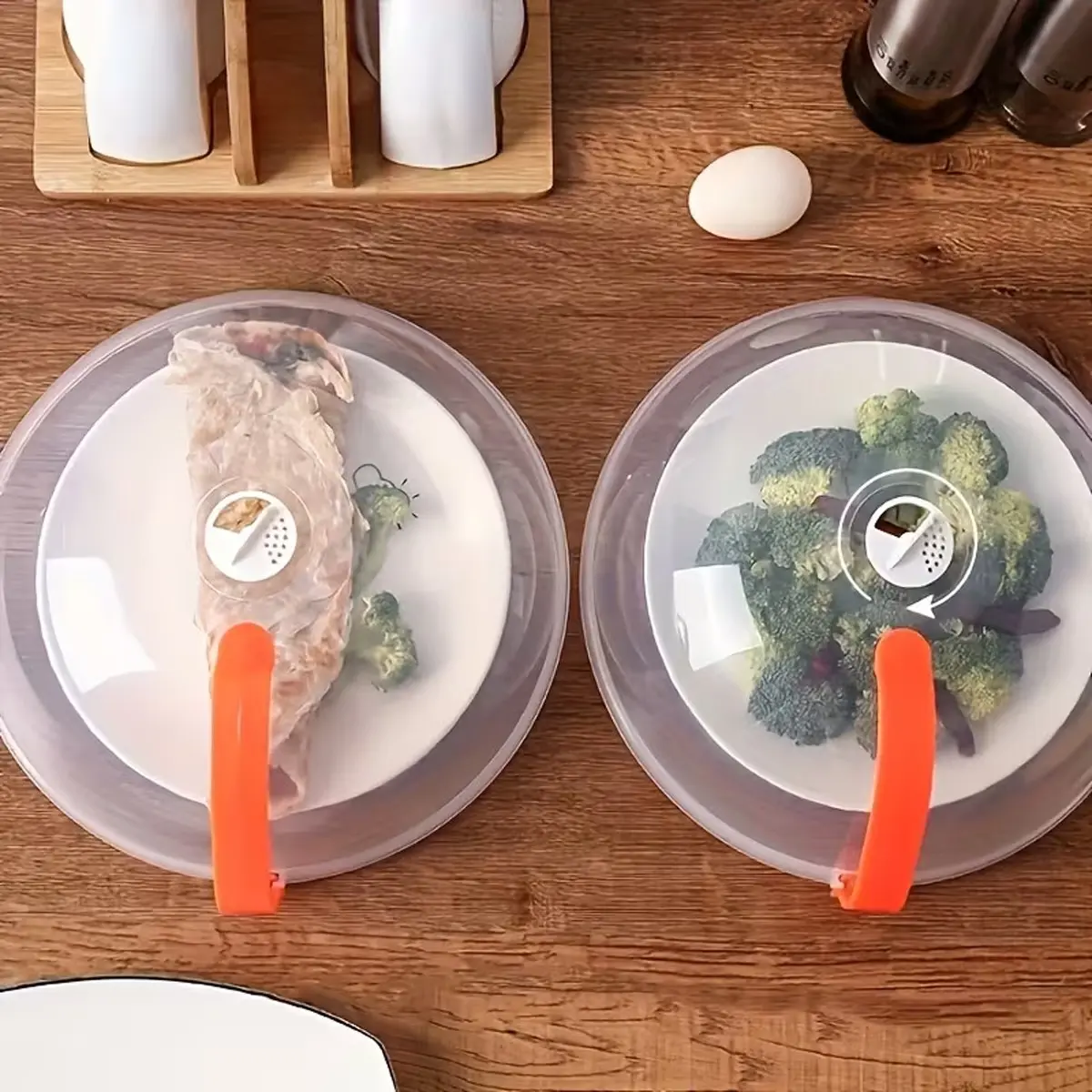 Round Microwave Wall-Mounted Protective Cover, Kitchen Gadgets, Anti-Splash Heating Protection, Food Preservation, Oil Seal, Space Saving, Full-Range Protection