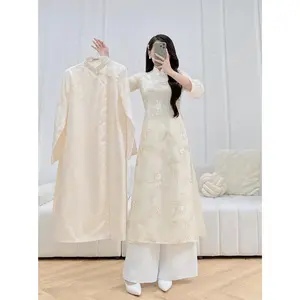 Matching Couple Men and Women Áo Dài Top | Vietnamese Modern Dress O26