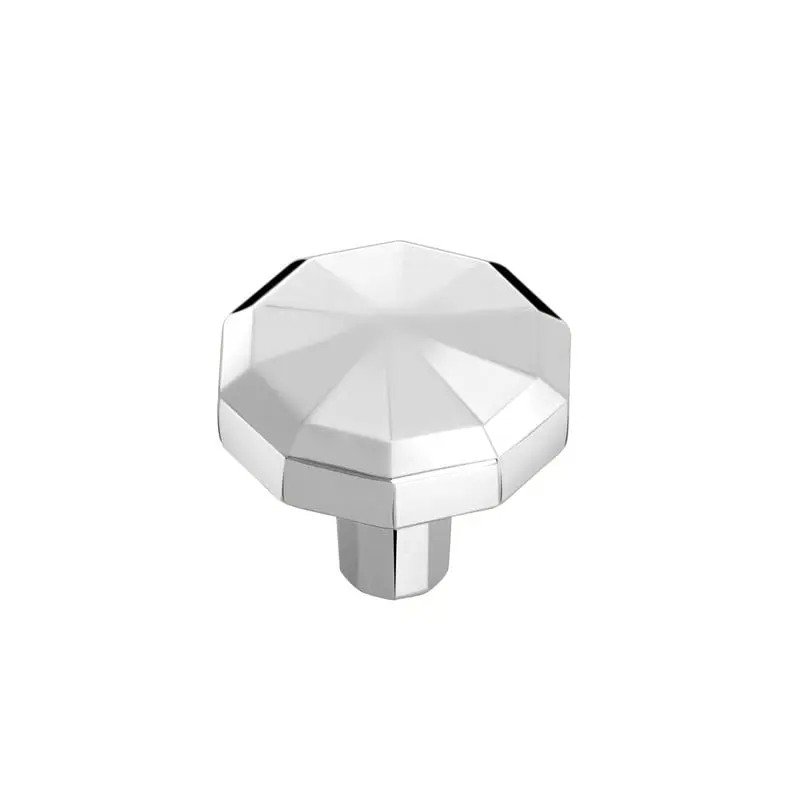 Utopia Alley HW397SS-25 Hanover Cabinet Ring Pull Knob - Decorative Cabinet Drop Pull Knobs for Cabinets and Drawers - Vintage Cabinet Hardware with Hand Finished Polished Chrome - Metal Drawer Pull Knobs 1.2", 25 pack