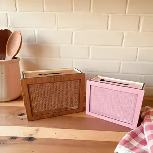 Wooden Money Box with Counter, Coin Piggy Bank, 1 Count Retro Money Saving Box with Target and Numbers, Savings Challenge Money Box, Money Organizer Box, Room Accessory for Home Office