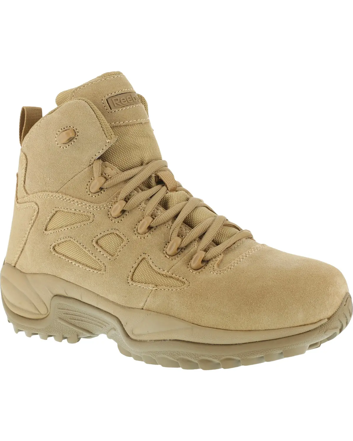 Reebok Men's Men'S Stealth 6" Lace-Up Side Zip Work Boot Soft Toe - Rb8695