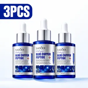Copper Peptide Serum for Face & Neck, Blue Copper Peptide GHK-Cu Anti-Aging Face Serum with Hyaluronic Acid, Hydrating Firming Serum for Fine Lines, Lightweight Daily Skincare, 30ml