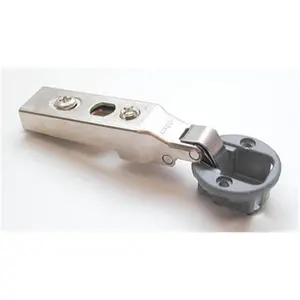 Blum 92-Degree Screw-On Self-Closing Half-Cranked Glass Door Hinge, 0.25 in. Door Hardware