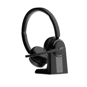 dh18A Noise Cancelling Headset  with 99% Noise Cancellation Range IP54 Protection Bluetooth Customizable Parrot Button for Clear Communication Dual Bt Adjustable Headphone