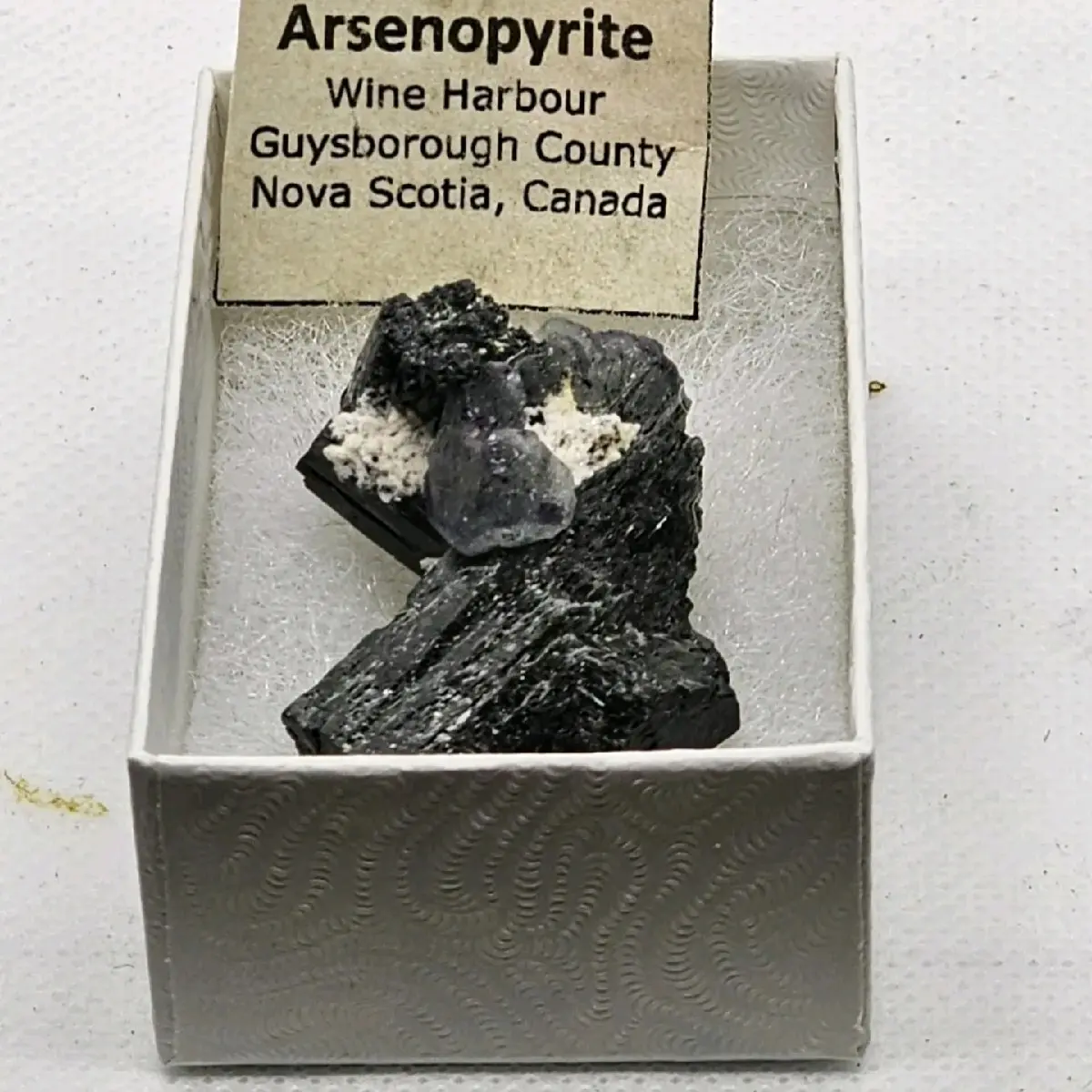 Arsenopyrite Crystal Specimen - Nova Scotia, Canada 1.3in 24grams