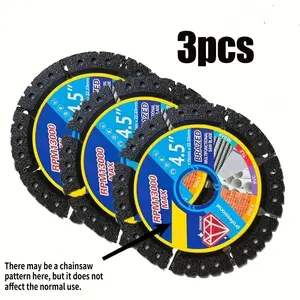 3 pieces of professional metal cutting sheets, specification 115x22x5mm, suitable for stone, marble, iron, aluminum, concrete cutting - multi-functional cutting sheets, precise cutting, metal processing tools and accessories, Circular