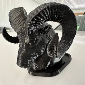 4th & 5th Gen 09+ Hood Ram Head Badge Ornament Emblem fits RAM Universal 1500, 2500, 3500 Accessory